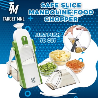 Multi-functional Safe Slice Mandoline | Adjustable Food Chopper Food Slicer Safe Slice Mandoline