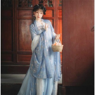 Hanfu Chinese clothing Tang suitHanfu female Chinese style Feng Meng Qi chest dress skirt wide sleev (1)