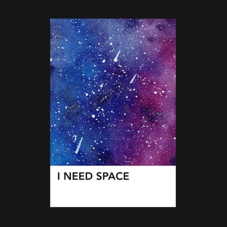 I Need Space Postcard | Moon & Dreams