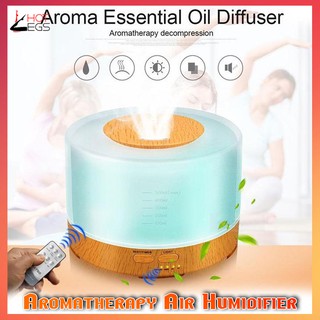 500ML Aromatherapy Air Humidifier Ultrasonic Aroma Essential Oil Diffuser with Remote Control