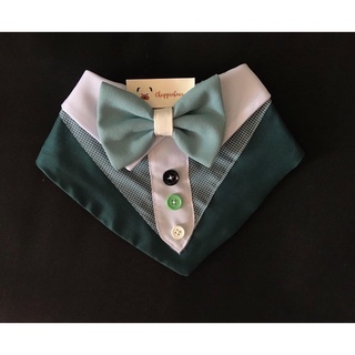 WEARCHAPPIE -Premium teal printed tuxedo for dogs and cats