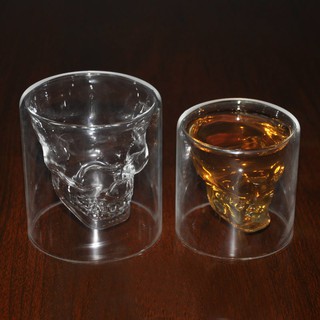 Hot Special Transparent Crystal Skull Head Shot Glass Cup For Whiskey Wine Vodka