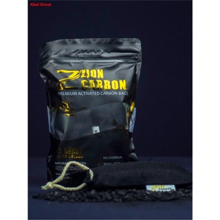 ❈۞▲[1 pack] Zion Carbon Activated Bamboo Charcoal Bags (2pcs per pack) with Free Microfiber cloth