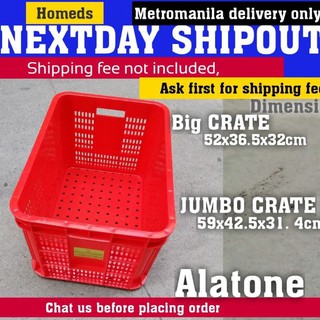 Alatone crates on the day delivery metromanila
