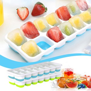 14 Ice Cubes Mold Easy-Release Water Cocktail Drink Ice Maker Trays DIY Ice Cube Make Tool with Non