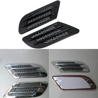 【Ready Stock】❂■Car Side Air Flow Vent Hole Cover Fender Intake Grille Decor