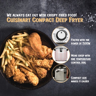 ♂✐☄Cuisinart Compact Deep Fryer CDF-130KR