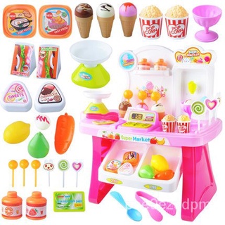 Ice Cream Sweet Shop Supermarket Shopping Cash Register Toy OlbZ