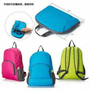 Foldable waterproof bag pack back pack