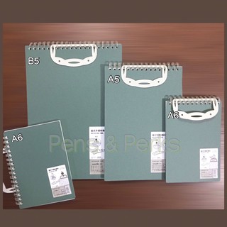 A5 A6 B5 Steno Notebook with Handle Notepad Spiral (1)
