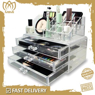 Clear Acrylic Cosmetic Makeup Jewelry Storage AS54