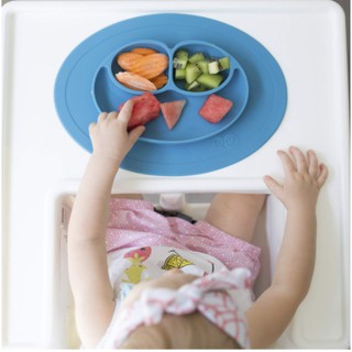 Smiley Baby Silicone Placemat Children's Dishes Dinner Plate