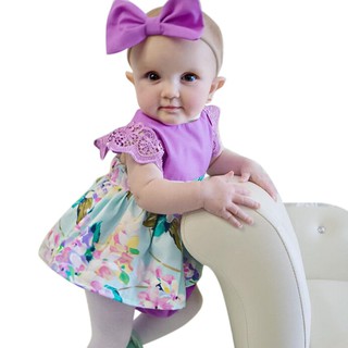 Baby Girls Fashion Romper Floral Cotton Kids Cute Bodysuit Jumper (2)