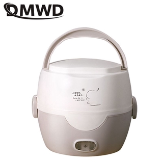DMWD 1L Multifunctional Mini Electric Cooker Office Heating Lunch Box Personal Food Heater Stewing S
