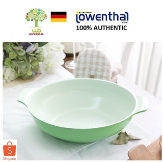 LOWENTHAL Ceramic Coating Wok Pan 2 Handle 28cm (Green) (1)