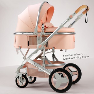 Belecoo Lightweight Luxury Baby Stroller 3 in 1 Portable High Landscape Reversible Stroller Hot Mom