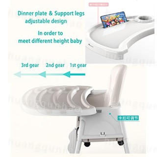 New 【COD】Baby High Chair Feeding Chair With Compartment Booster Toddler High ，（1-10 Year Old）BABY (4)