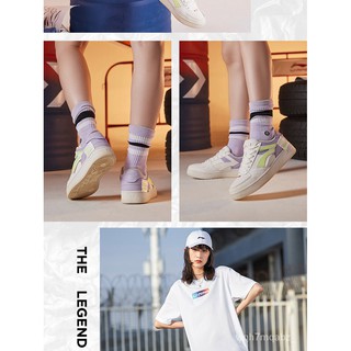 Li Ning White Shoes Women's Shoes Summer White Low-Top Platform Genuine Shoes Sports Shoes Breathabl (7)