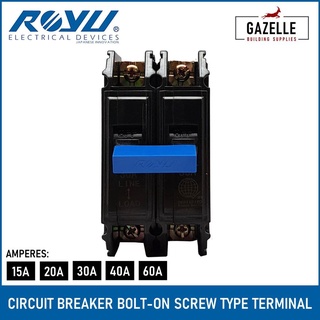 Electrical Safety✗Royu 2 Pole Bolt On Circuit Breaker - 15A - 100A