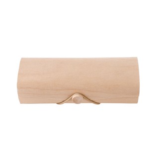 Portable Wooden Sunglasses Box Case Eye Glasses Clam Shell Protector