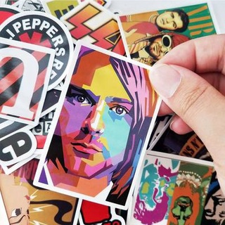 50 Hip Hop Rock Stickers Luggage Guitar Graffiti Stickers Rap hip-hop Punk Band Stickers