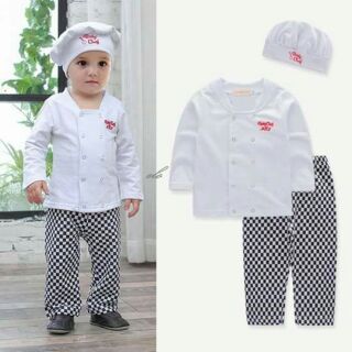 Baby Chef Costume with Pants and Hat