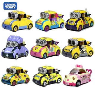 Takara Tomy Tomica Despicable Me Minions Anime Toy Alloy Children's Toy Car Box 8 Styles Gifts for Children