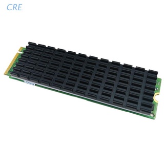 CRE Black Heatsink Heat Dissipation Radiator M.2 NGFF Cooling Heat Sink Heat Thermal Pads for M.2 NGFF 2280 PCI-E NVME SSD