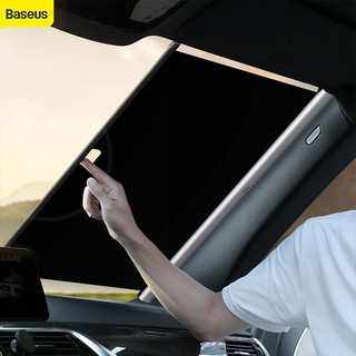 Baseus Car Windshield Sunshade Cover Automatic Retractable Sunblind Sun Protection for Car Front Window Windshield Sun Shade (1)