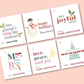 ✗☸Christmas Gift Cards Personalized (60 pcs)