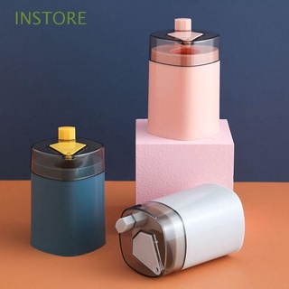 INSTORE Portable Toothpick Storage Bottle Jar Tooth Care Toothpick Holders Auto Kitchen Tool Container Table Decoration Press Toothpick Box/Multicolor