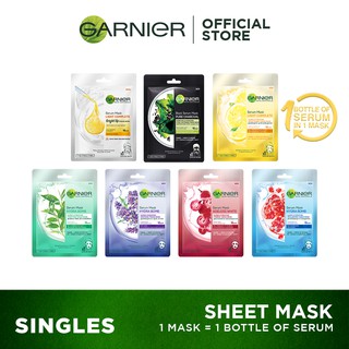 Garnier Serum Face Mask Singles [Skin Care] (1)