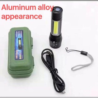 XPE+POLICE CREE MINI LED FLASHLIGHT RECHARGEABLE WATERPROOF USB CHARGE A006