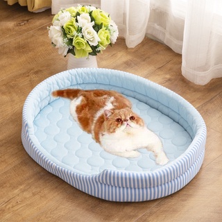 cooling mat●Summer Pet Kennel Ice Silk Cooling Mat For Dog Cats Sleeping Bed Mat Summer Pet Ice Mat
