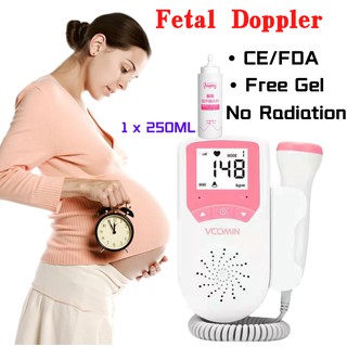 【Free 250ML Gel】Baby Fetal Heart Rate Monitor Fetal Doppler/Doppler janin/Fetal Heartbeat Monitor L