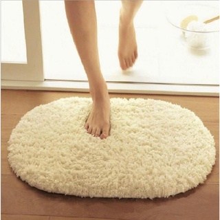 Non-slip Floor Mat Carpet Doormat Bedroom Door Soft Thick Rugs Basahan Living Room Fur Bathroom Oval