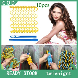 Hot 10pcs Hairdressing Styling Tool Magic Soft Hair Curler DIY Hair Salon Curlers Roller (1)