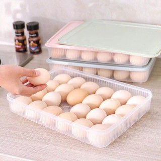 24 Grid Egg Box Refrigerator Fresh Keeping Box Portable Picnic Egg Storage Box Plastic Egg Box Tray (6)