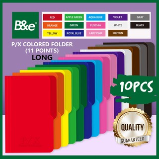 bnesos Stationary School Supplies Paper White Folder Colored Folder Size Long 11Points 14Colors 10s
