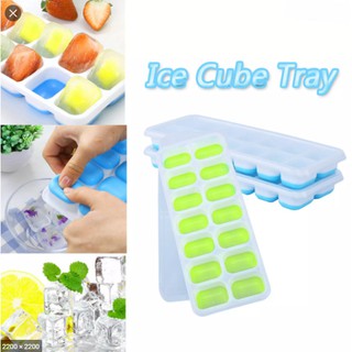 14 Ice Cubes Molds Silicone Tray Molder Ice Cube Maker Fruits Storage Kitchen Utensils