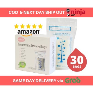 Korean Unimom™ 30 Self Standing BPA-free Breastmilk Storage Bags, Made in Korea