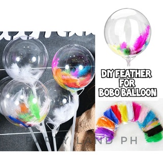 80-100pcs DIY Feather Fill Decoration Transparent Bobo Balloon Birthday Party