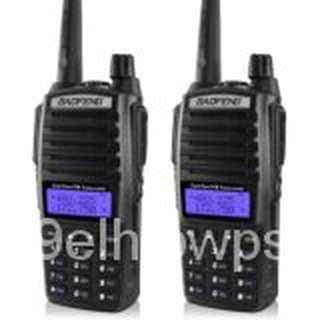 Baofeng UV-82 High Power 12Watts Dual Band VHF/UHF Two Way Radio Set of 2 (Black) and Dedicated Hea