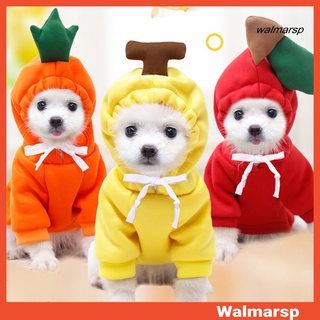 Pet Clothes Dog Cat Fruit Cosplay Clothing Winter Warm Polyester Puppy Hoodie