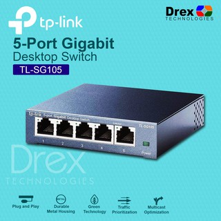 TP-LINK TL-SG105 5 Port Gigabit Desktop Switch Hub 10/100/1000Mbps Ethernet Network Switch