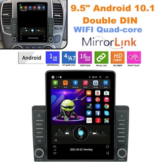 Double Din 9.5Inch Android HD MP5 Player Car Stereo FM Radio Bluetooth WIFI GPS Navigation Mirror Link Contact Screen