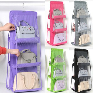 Fashion Boutique 6 Pocket Hanging Organizer Bag Storage good quality protect bags