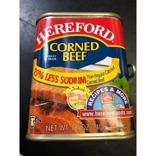 Hereford Corned Beef 25% Less Sodium CanneD 340g (1)