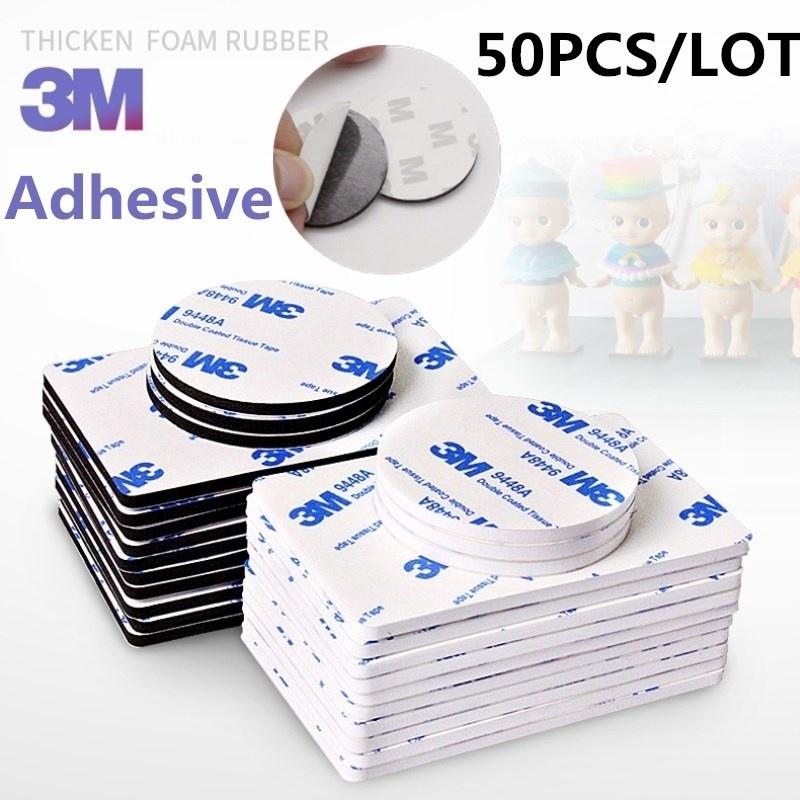 40*40*2mm 3M Double Sided Black Foam Tape Strong Pad Mounting Rounds/Square Car & Home Use Adhesives