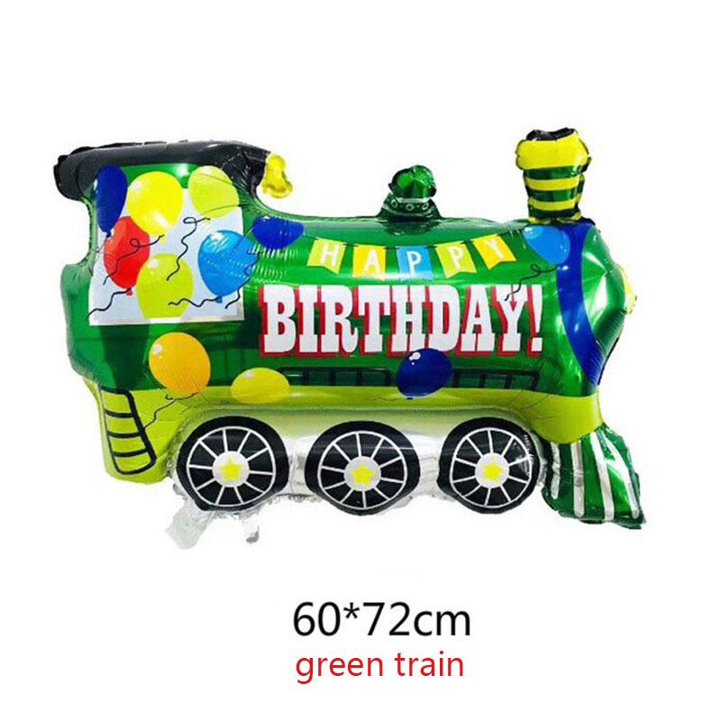 Car Truck Train Balloons Children Gifts Happy Birthday Party Decorations (8)